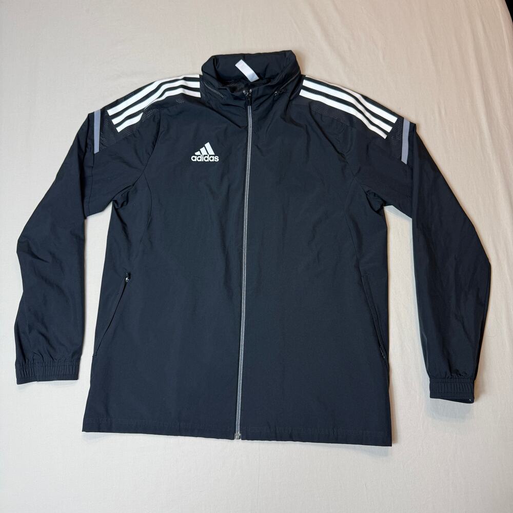 Adidas Youth L 13-14Y Full Zip‎ Parley Ocean Plastic Jacket Black